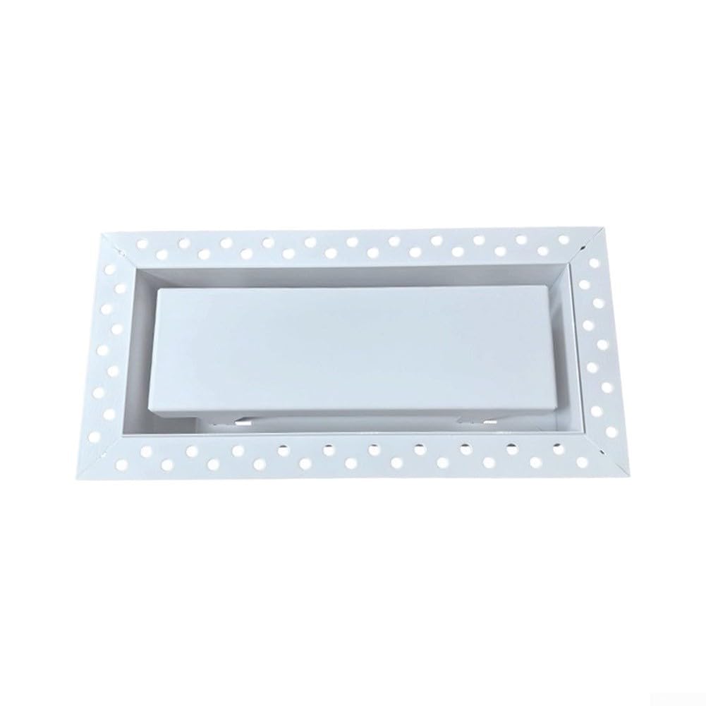 Rejilla Ventilación Aluminio Sin con Mosquitera para Aire Acondicionado y Conductos - Humedad 30x20cm Blanca(6 * 10in)