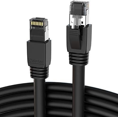 Cat8 Ethernet Cable, 1.65ft, High Speed 25/40Gbps 2000Mhz Gigabit Ethernet LAN Cable, 24AWG S/FTP Patch Cable with RJ45 Connector, Indoor& Outdoor, Compatible with Laptop, Switch, Router, PS5, PS4