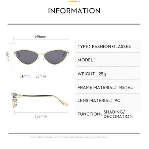 Vintage Sunglasses Women Female Eyewear Retro Sun Shades for Lady4