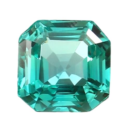 Saphir naturel vert de Ceylan Asscher pierre précieuse en vrac pour bague