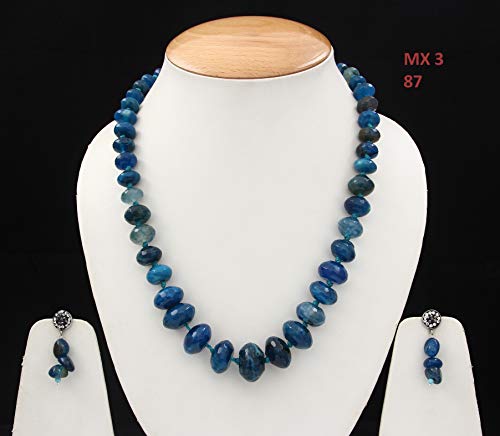 Femme perle mixed bleu jaspe CZ, le cadeau idéal pour marquer les esprits