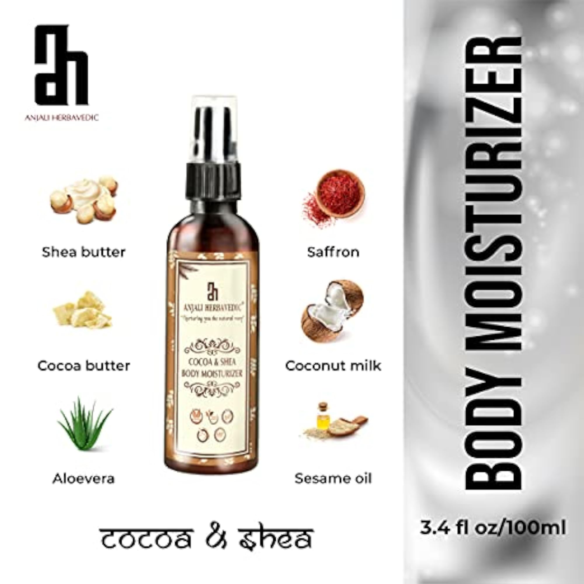 Cocoa & Shea Body Moisturizer for Soft & Lustrous Skin, 100 ML