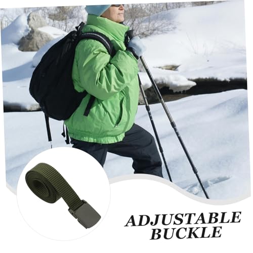 BESTYASH 4pcs Men Tactical Belt Belt Police Construction Outdoor Hiking Canvas Nylon Web3