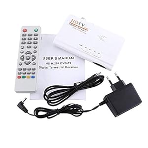 Digitale terrestrische ontvanger, 1080P HD HDMI DVB-T2 TV Box Tuner Ontvanger Converter Afstandsbediening zonder VGA…