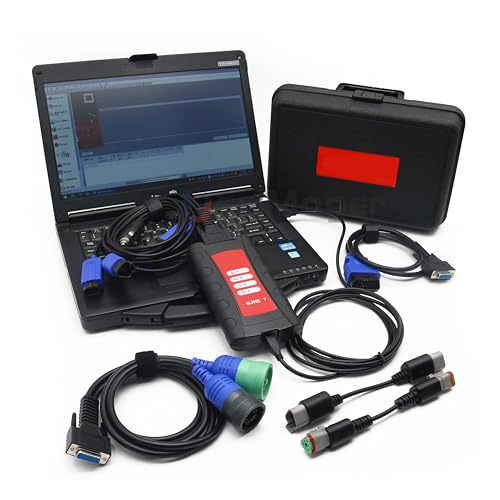 5299899 for Cummins Inline 7 Data Link Adapter Truck Diagnostic Tool 5572620 with Insite 9.0 Software (Tool with 9.0 Software and Laptop)
