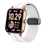 Lamshaw Cinturino compatibile con ICE fit RT 3.0 36mm/40mm SmartWatch -Sport Silicone Replacment Cinturino con Magnetic Folding Buckle Compatibile con ICE fit RT 3.0, For 36mm, Silicone, Senza Gemme