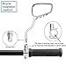 TOPCABIN 1 Pair Bicycle Mirror,Big View Bike Rear View Mirror Blindsight Multi Angle Adjustable Bike Mirror Billet Aluminum Chrome Plated Outside Skull Claw Style Also suitable for motorcycle mirror
