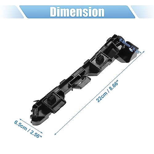X AUTOHAUX Pair of Front Bumper Bracket Retainer Spacer Mounting Support 71193-T2A-A01 71198-T2A-A01 for Honda Accord 2013-2017 Black by X AUTOHAUX - Image 3