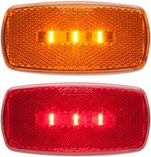 LastPlay أصفر بيضاوي سطح مركب LED وأضواء إزالة مع Reflex44 ؛ قاعدة سوداء