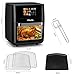 12L Family Size Air Fryer, 1800W Digital Kitchen Oven, Air Roast, Bake, Broil, Reheat, Dehydrate, Energy and Time Saver with 9 Pre-Sets for Oil Free & Low Fat