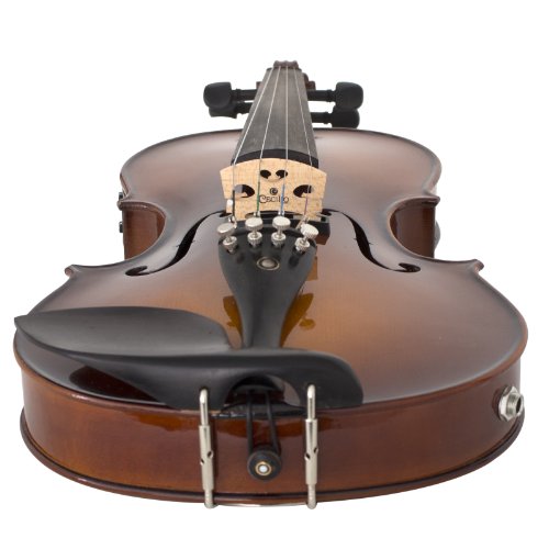 Cecilio 4/4 Cvnae-330 Ebony Fitted Acoustic/Electric Violin In Antique Varnish (Full Size) #TOP3