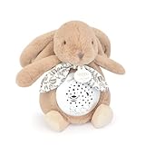  Veilleuse Lapin Musicale Projection mur avec chansons Douces Beige - Doudou et Compagnie