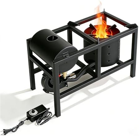 Waste Oil Heater for Garage, High Efficiency Oil Burner Heater, Heavy Duty Waste Oil Furnace Stove for Workshop & Commercial Use (A)