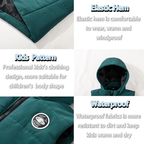 Image of SNOW DREAMS Girls Puffer Vest Lightweight Sleeveless Jackets Hooded Winter Fall Vests Quilted Coat