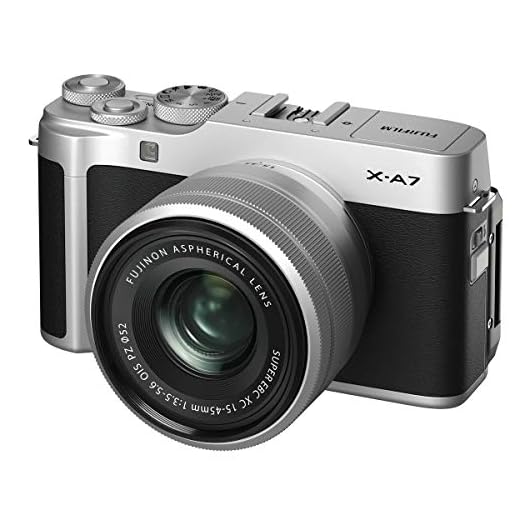Fujifilm X-A7 Mirrorless Camera - Silver Kit