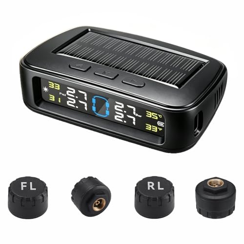 Stynxro TPMS �^�C����C���Z���T�[ �ԁy2026�V�o�� & ���E�ሳ�A���[���ݒ�z �^�C����C���Ď��V�X�e�� �\�[���[/USB�_�u���[�d ���A���^�C���Ď� �ԗ� �U�����m IP67�h���h�o ���t�����ȒP �Z�_�� RV �L�����s���O�J�[�ɍœK