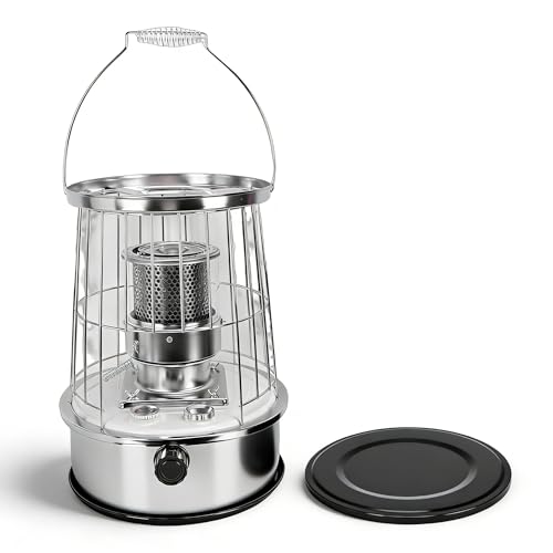 VELATEMOR Indoor and Outdoor Kerosene Heater, Kerosene Space Heater, Non Electric Design, High Thermal Efficiency, Portable for Home Garage Camping