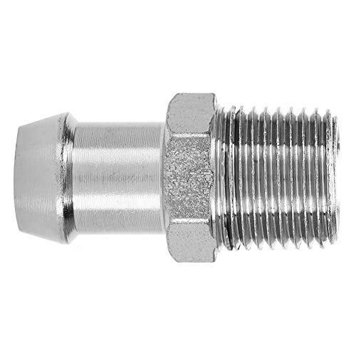 Metal Fitting Intake Hose,1/2'' Npt 5/8'' Barb Chrome Metal Fitting Intake Manifold Heater Hose #TOP6