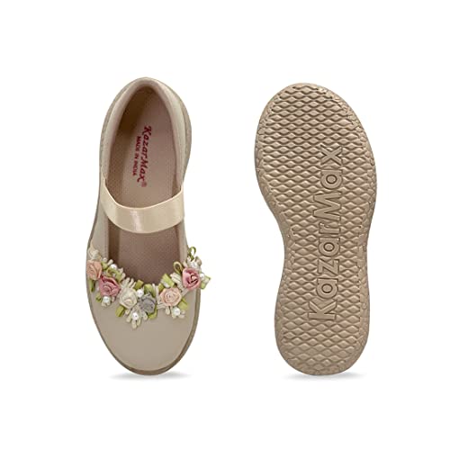 Image of KazarMax Kids Girls Floral Ballet Flat Ballerina