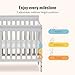 Dream On Me Aden 4-in-1 Convertible Mini Baby Crib in Grey, GreenGuard Gold & JPMA, Sustainable Pinewood, Non-Toxic Finish, 3 Mattress Heights, Converts to Mini Day & Twin-Size Bed