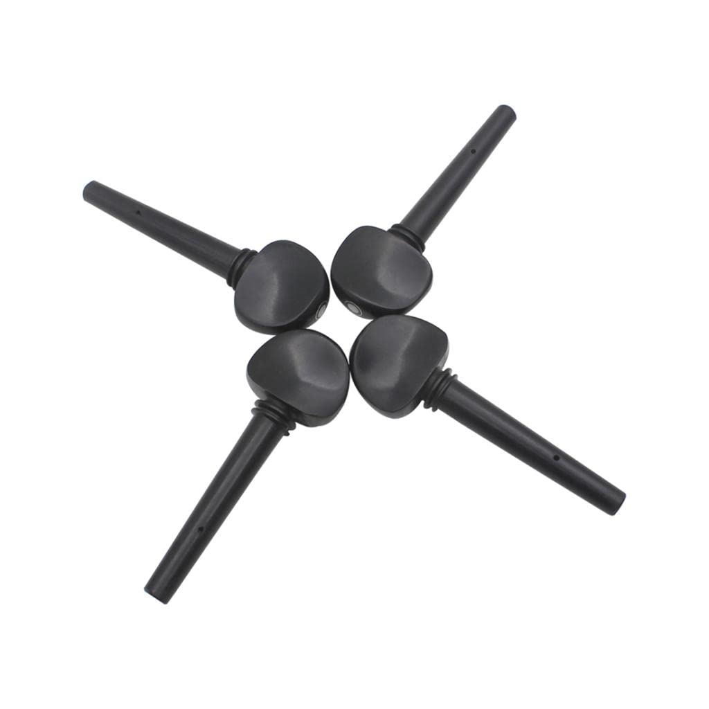 4 Pièces ébène 3/4 4/4 Taille Têtes de Machine pour Violoncelle Chevilles de Remplacement pour Violoncelle