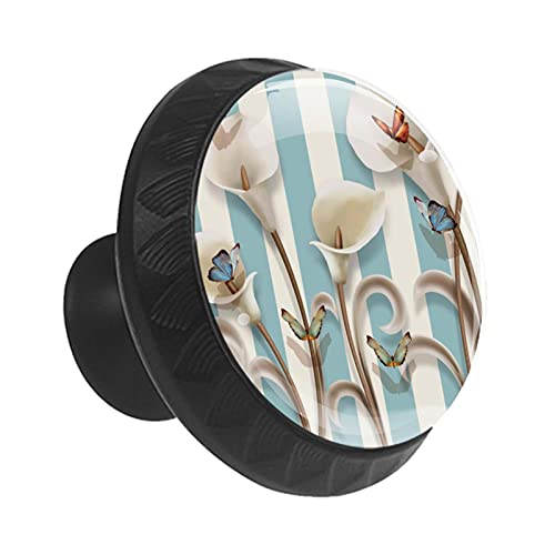Boutons de tiroir papillon pour commode de chambre à coucher lot de 12