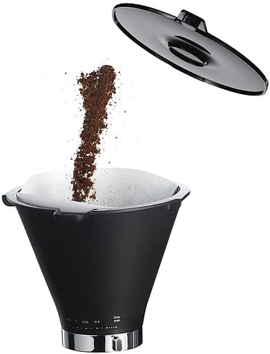 Wilfa SVART PRECISION Macchina per caffè americano - funzione salvagoccia manuale, 1,25 l di capacità, 1840 watt di potenza, alluminio