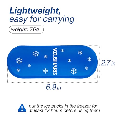 Image of YOUSHARES Diabetes Ice Packs for Insulin Cooler Travel Case - TSA Approved Ice Packs for Diabetic Travel Case, Mini Ice Packs Suitable for Most Insulated Medication Travel Bag（4 Packs）