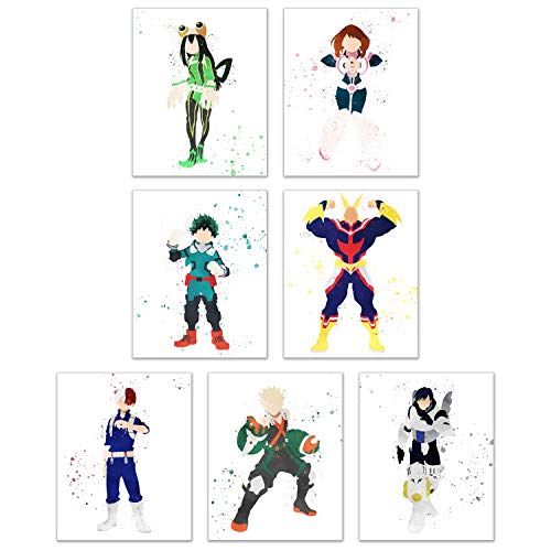 Affiches My Hero Academia lot de 7 idees cadeaux manga originales pour les fans d'anime