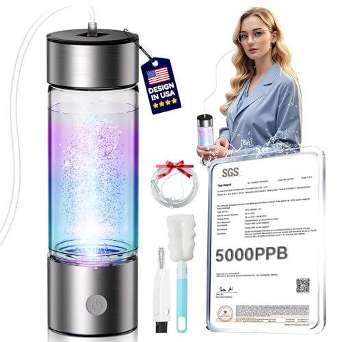 6.0 Upgrade Hydrogen Water Bottle & Hydrogen Absorption 【SGS Certification - 5000PPB】 Hydrogen...