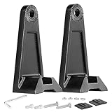 LEDKITO LED Light Bar Side Mounting Bracket Base Mounting Universal Bracket 2PCS Rubber Pad Brackets kit for Mounting Straight or Curved LED Light Bar from 7 inch up to 52 inch (Pack of 2)