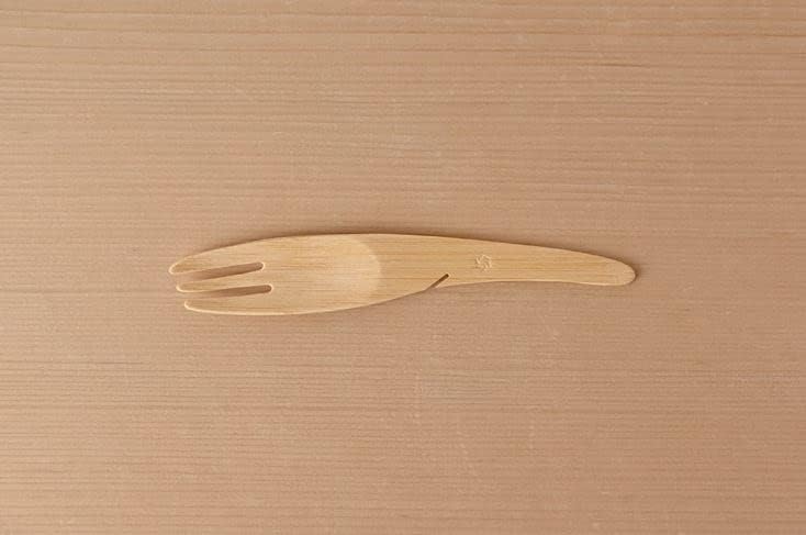 Miniatura 3 de WASARA Tenedores de bambú, paquete de 12