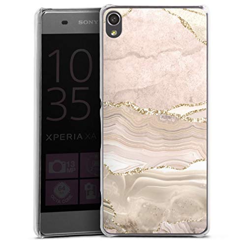 DeinDesign Coque Compatible avec Sony Xperia XA Étui Housse Paillettes Look Marbre Rêves
