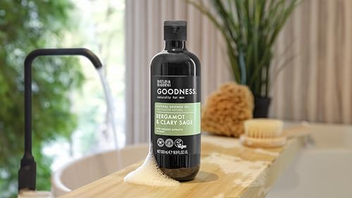 Image of Baylis & Harding Goodness Men's Bergamot & Clary Sage Natural Shower Gel, 500 ml - Vegan Friendly (Pack of 1)
