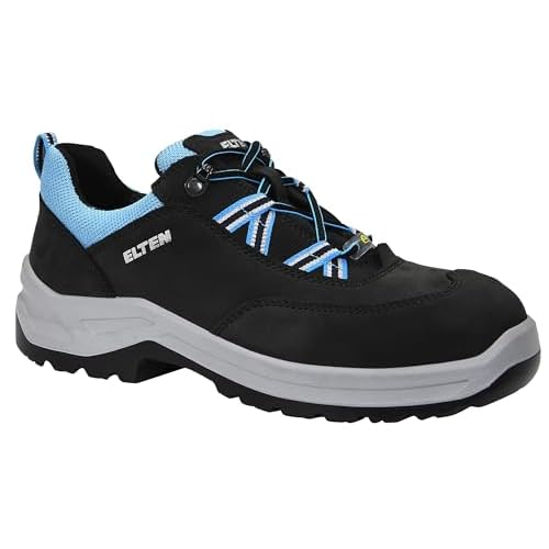 Annvia Sicherheitsschuhe Damen S1 Leicht Sneaker Arbeitsschuhe Herren Sportliche Stahlkappenschuhe Atmungsaktiv rutschfeste Schutzschuhe mit Stahlkappen weiß Grau größe 40 7 ELTEN Sicherheitsschuhe LOTTE aqua Low ESD S2, Damen, Sneaker, sportlich, leicht, Blau, Stahlkappe- Größe 40