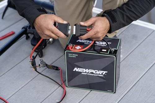 Newport Battery Quick Connect/Disconnect Connectors Terminals for Trolling Motor -Heavy Duty 8 Gauge Wire Marine Battery Accessory, Black by Newport Vessels - Image 7