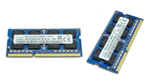 Image of 4GB DDR3 Laptop RAM - 1600MHz PC3-12800S 204-Pin SO-DIMM 1.5V Non-ECC Unbuffered Notebook Memory Module Upgrade - Part Number: HMT351S6BFR8C-PB