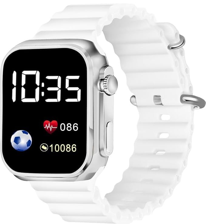 Ultra Smart Watch with HD Touch Display, Fitness Tracker, Heart Rate Monitor, Step Counter, Sleep Tracking, Alarm, Call & Message Notifications, Rechargeable Smartwatch for Men & Women (White)-image-31