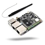 LUCKFOX Lyra Pi B W Micro Development Board, Onboard WiFi 6 & BT 5.2, Linux SBC with Rockchip Core3506, MIPI DSI, Dual Ethernet, 4G M.2 Slot, For Smart Home, with TF Card Slot, Without eMMC/4G Module