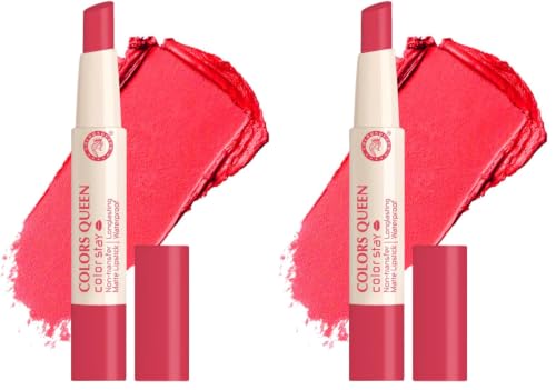 Image of Colors Queen Color Stay Matte Lipstick | Highly Pigmented with Smooth One Swipe Application | Ultra Matte Finish | Smudge Proof & Waterproof | Long Lasting Lipstick for Women (07 - Merry, 2.1g)