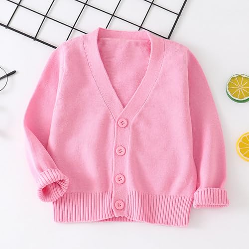 Lightweight Cardigan for Girl Fall Dressy Casual Cozy Button Sweater Winter Holiday Girl Knitted Coat Size 2-102
