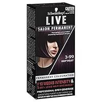 Schwarzkopf LIVE Salon Permanent Hair Colour 3-99 Deep Violet