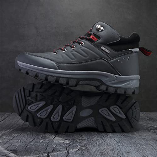 Veslexth Mens Snow Boots Insulated Waterproof Winter Shoes Non-slip Outdoor with Removable Lining for Men Fur Lined Casual Hiking Lightweight Anti-Slip Water-Resistant Footwear 6