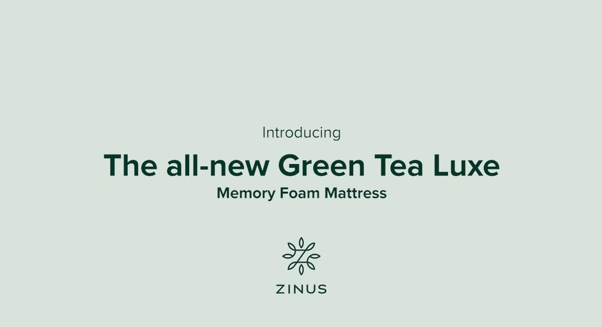 Zinus 12 Inch Green Tea Luxe Memory Foam Mattress, Queen, Pressure Relieving, CertiPUR-US Certified, Mattress in A Box, All-New, Made in USA