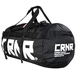 Combat Corner Fight Camp 19 Gallon Water Resistant Material Travel Duffel Bag with Shoes Compartment for Men Women Water-proof & Tear Resistant | Double Stitching MMA Training Equipment Sports Gym Bag