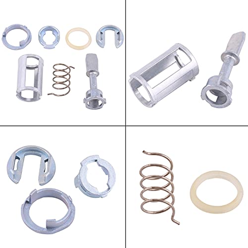 CYTGOUPER Golf 4 Türschloss Reparatursatz, 7-Teiliges Schließzylinder Ersatzteile, 4/5-Tür Auto Türschloss-Sets für IV 4 TYP 1J1 MK4 1997-2005, IV 4 VARIANT TYP 1J5 1999-2007