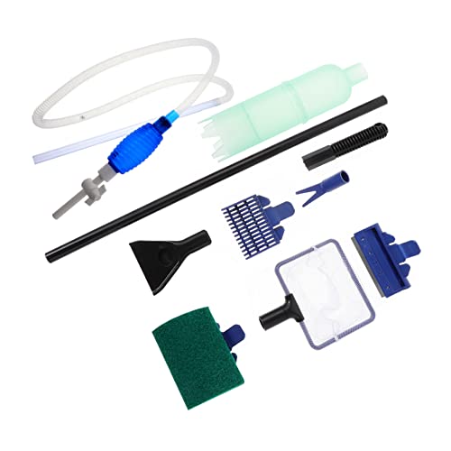 HAPINARY Fish Tank Cleaner Set 2 Sets with Brush Sucker Water Changer for Aquarium