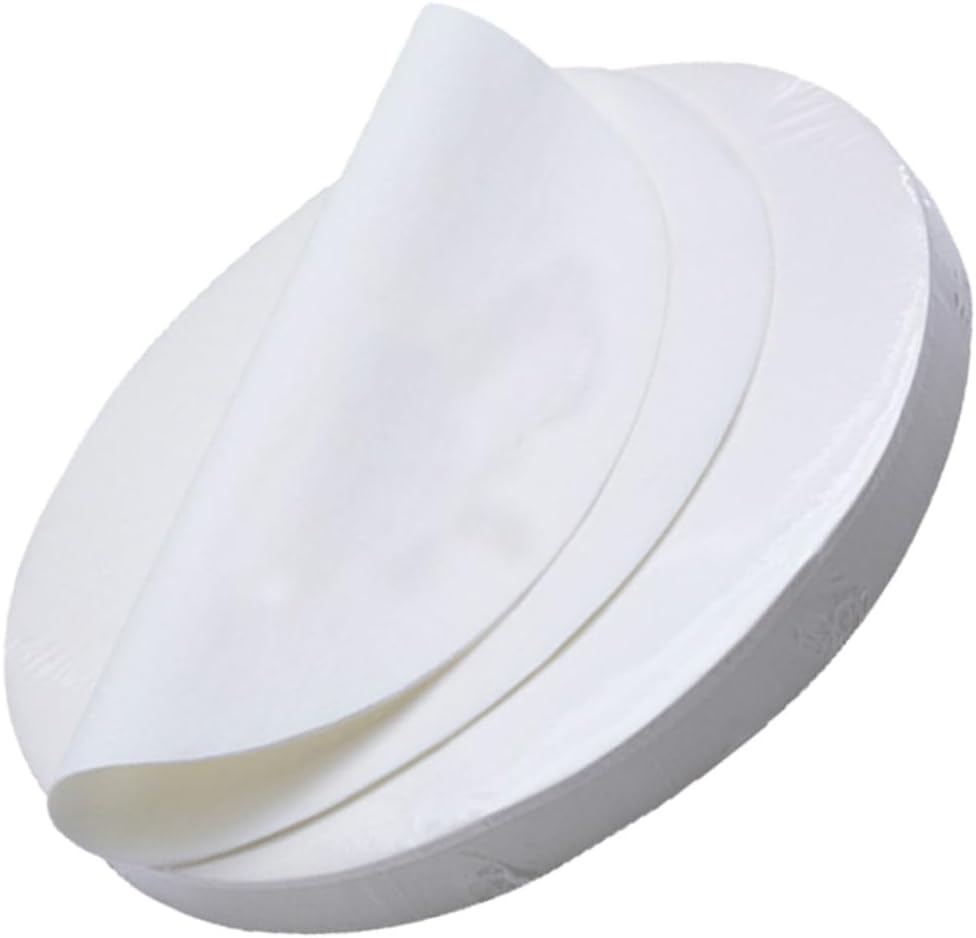 Kichvoe Baking Parchment Paper Sheets 20cm Diameter, 500 Pre-cut Non-stick Greaseproof Baking Liners for Cooking Grilling and Air Fryer Use