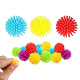 12 Stück Mehrfarbig Mini Stressball mit Noppen für zwischendurch Massageball 2 cm Kleiner Noppenball, für Selbstmassage, Reha und Fitness, Reflexzonen（Zufällige Farbe）