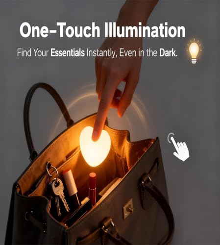 image for Generic 2 PCS Love Wallet Tote Bag Touch Sensing Light, Touch Sensor P
